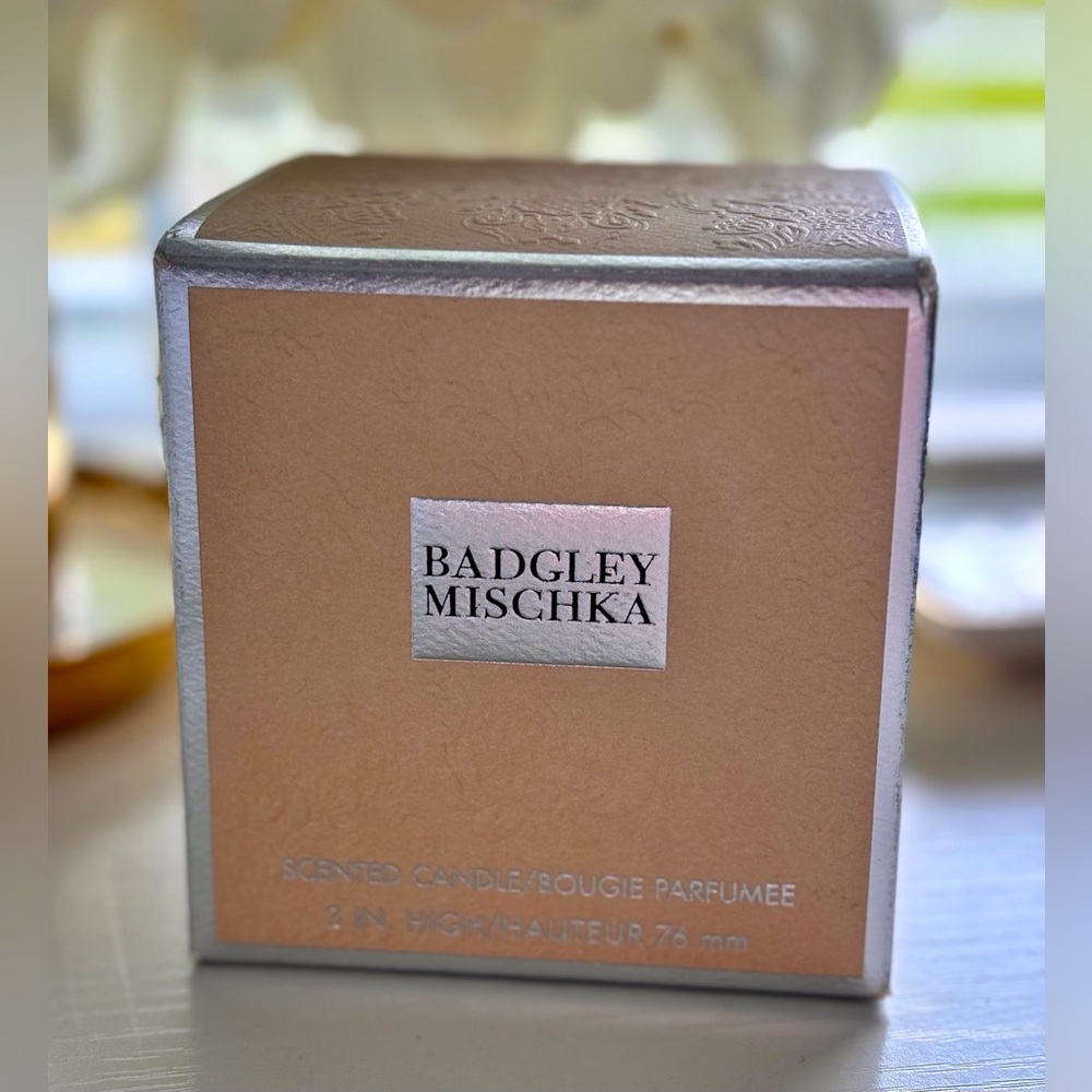 Badgley Mischka Scented Candle 🕯️  3" - Rare New in Box Vintage Bougie